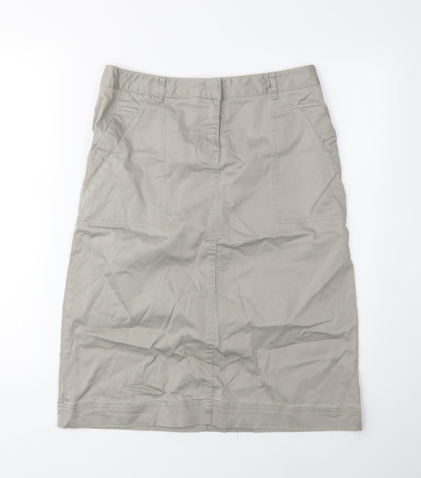 Laura Ashley Womens Grey   Straight & Pencil Skirt Size 10