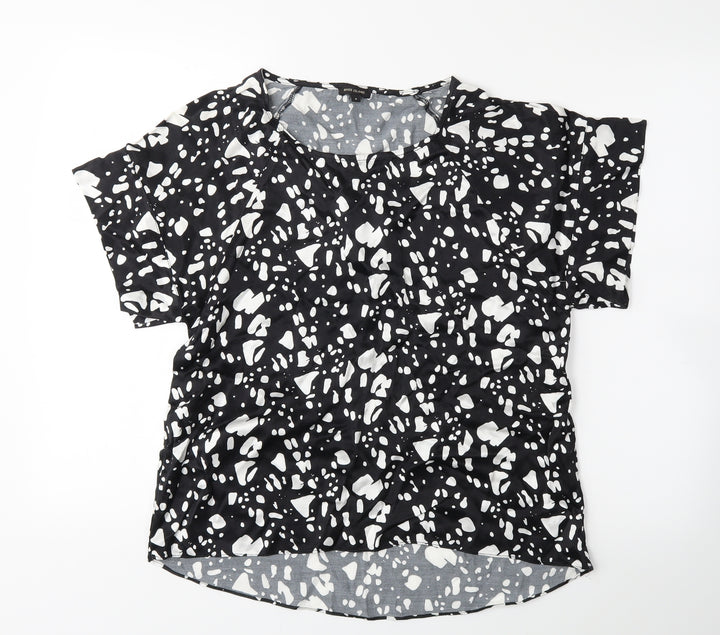 River Island Womens Black Polka Dot Basic Blouse Size 8