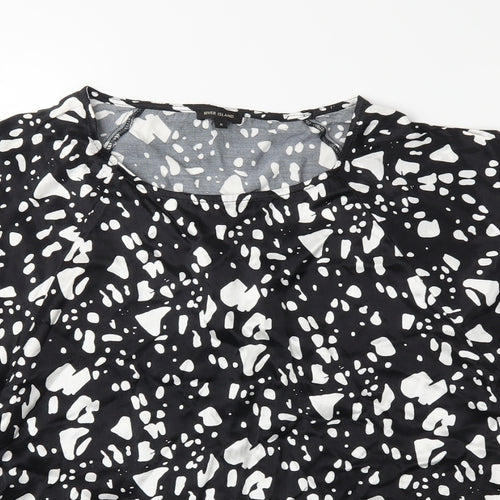 River Island Womens Black Polka Dot  Basic Blouse Size 8