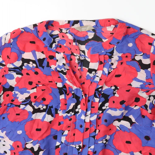 Anthology Womens Pink Floral  Basic Tank Size 14
