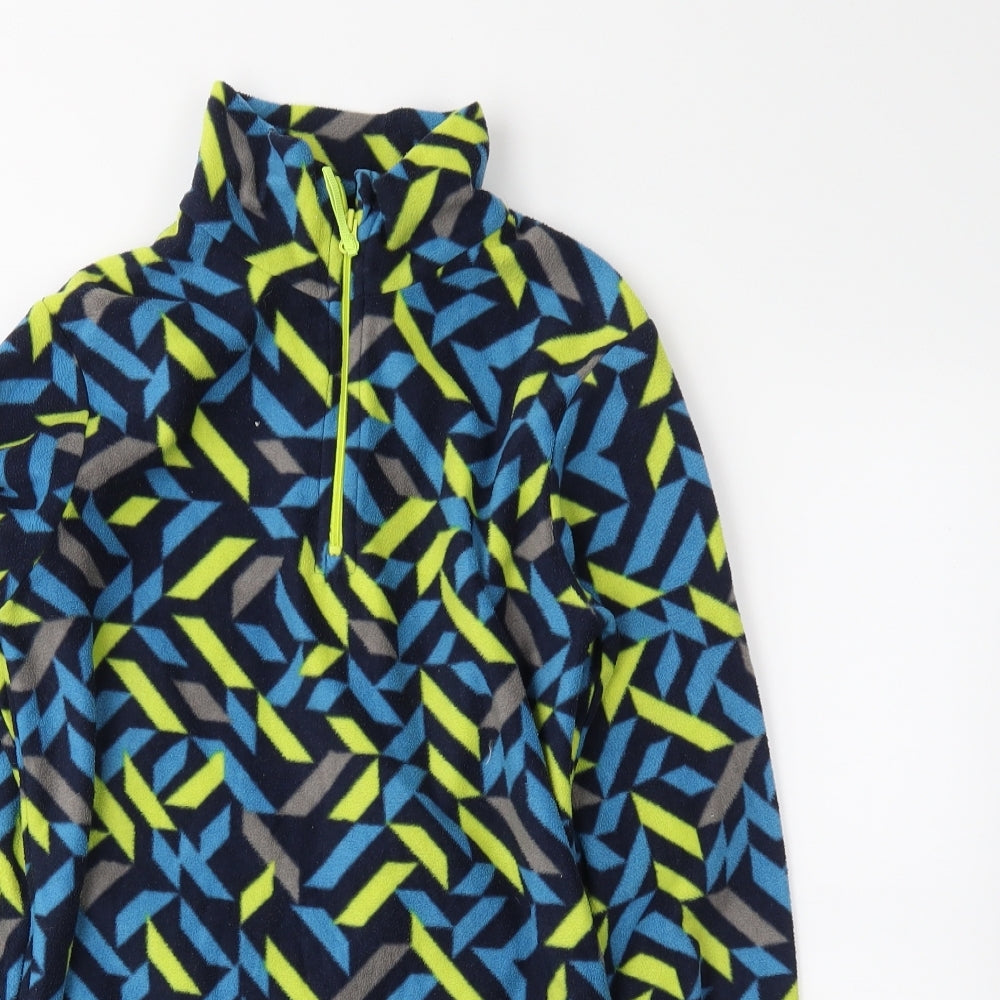 Mountain Warehouse Boys Black Geometric  Pullover Jumper Size 9-10 Years