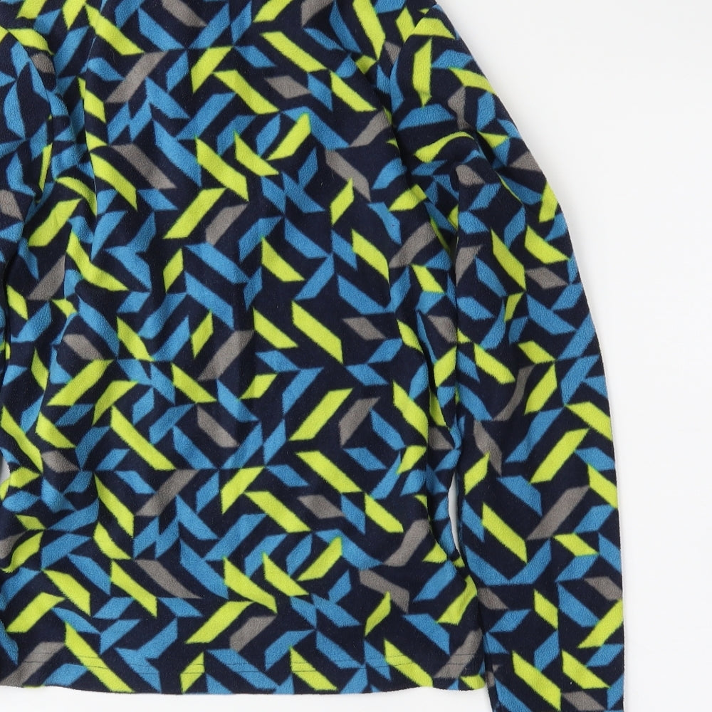 Mountain Warehouse Boys Black Geometric  Pullover Jumper Size 9-10 Years