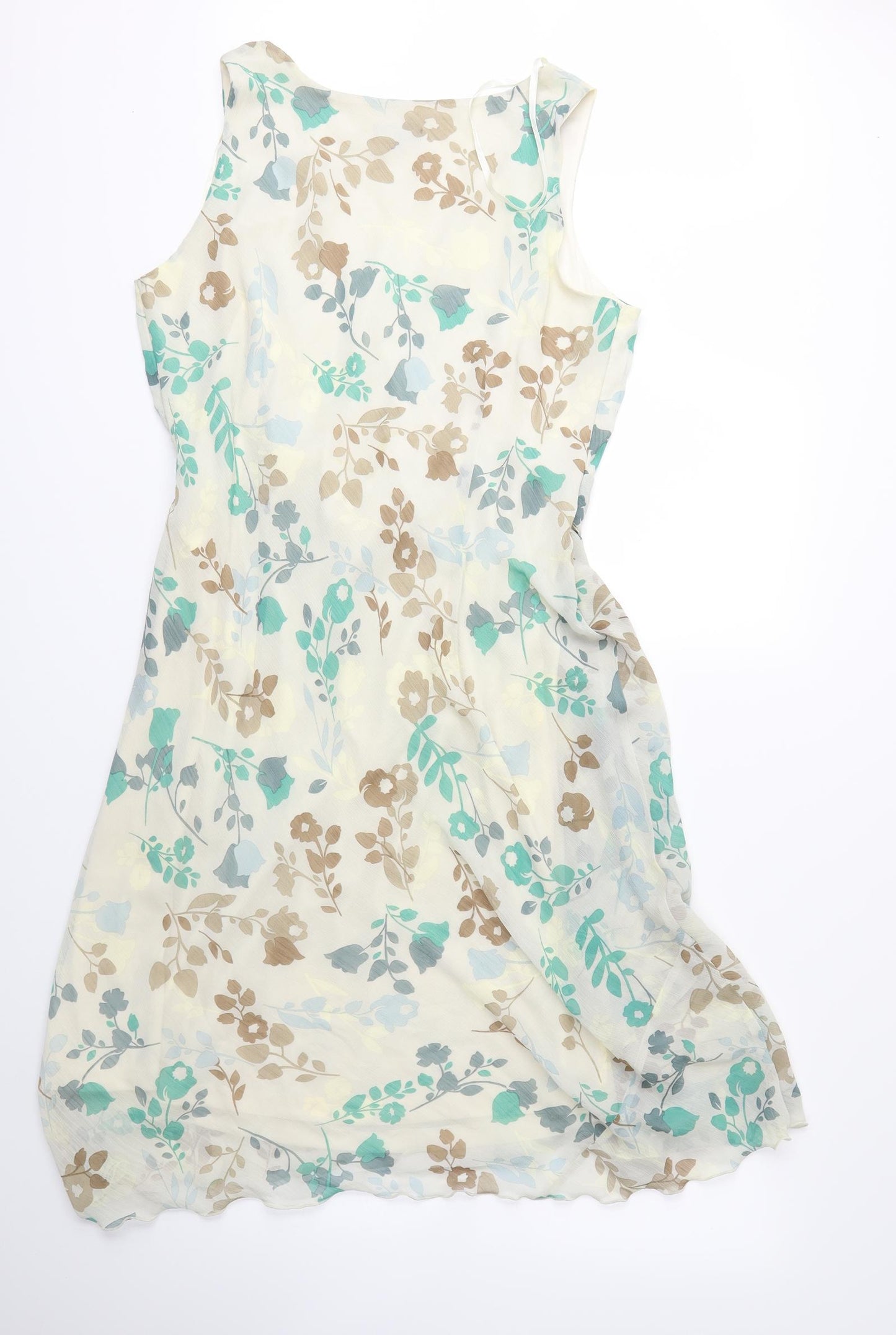 Papaya Womens Ivory Floral  Trapeze & Swing  Size 18