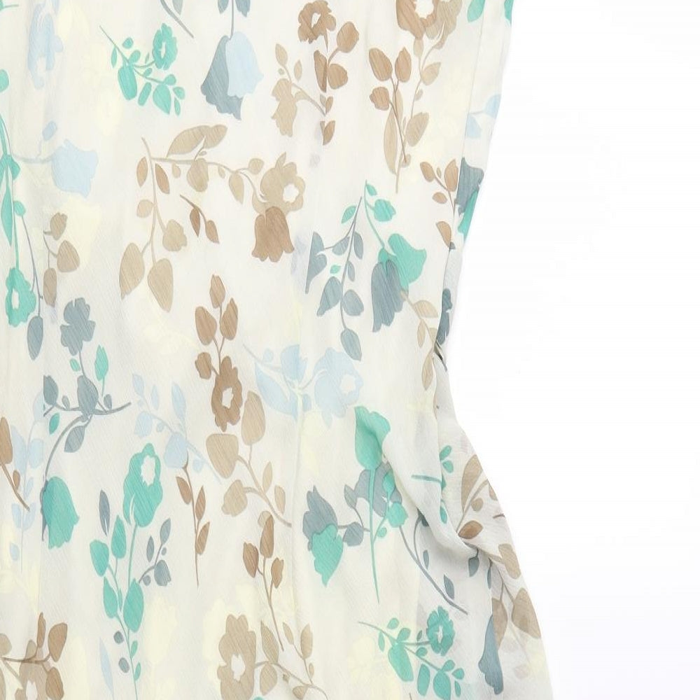 Papaya Womens Ivory Floral  Trapeze & Swing  Size 18
