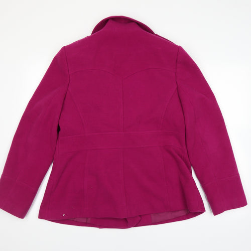 F&F Womens Purple   Overcoat Coat Size 16