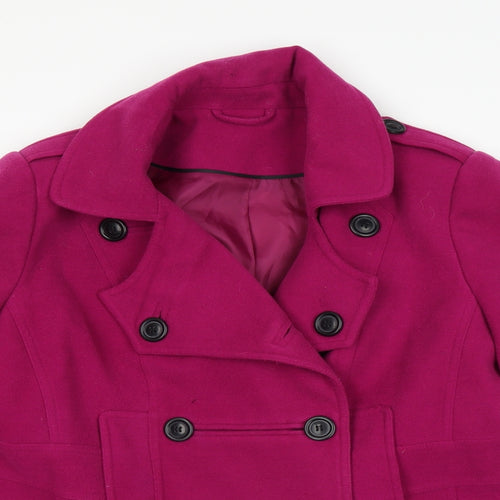 F&F Womens Purple   Overcoat Coat Size 16