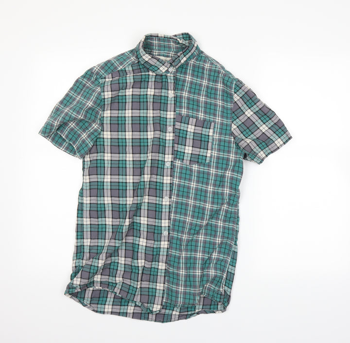 River Island Mens Green Dress Shirt Size S