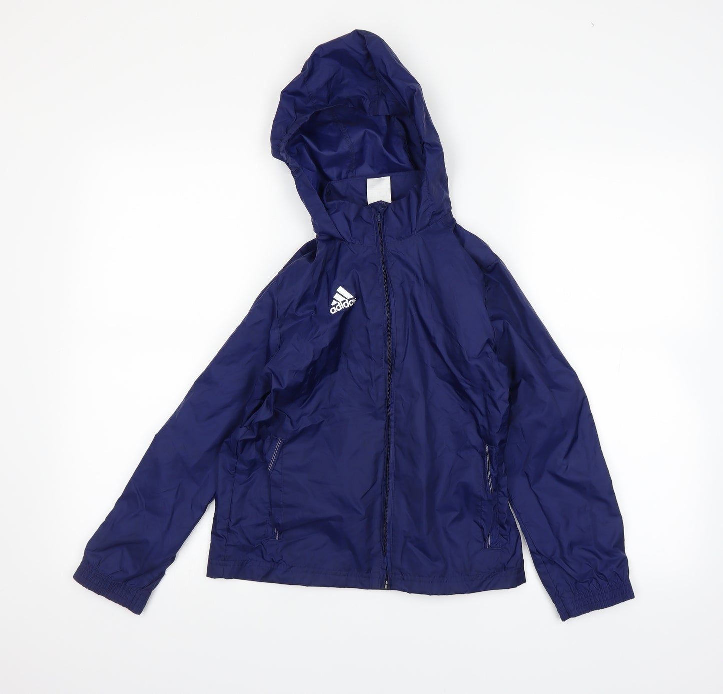 adidas Boys Blue   Rain Coat Coat Size 7-8 Years