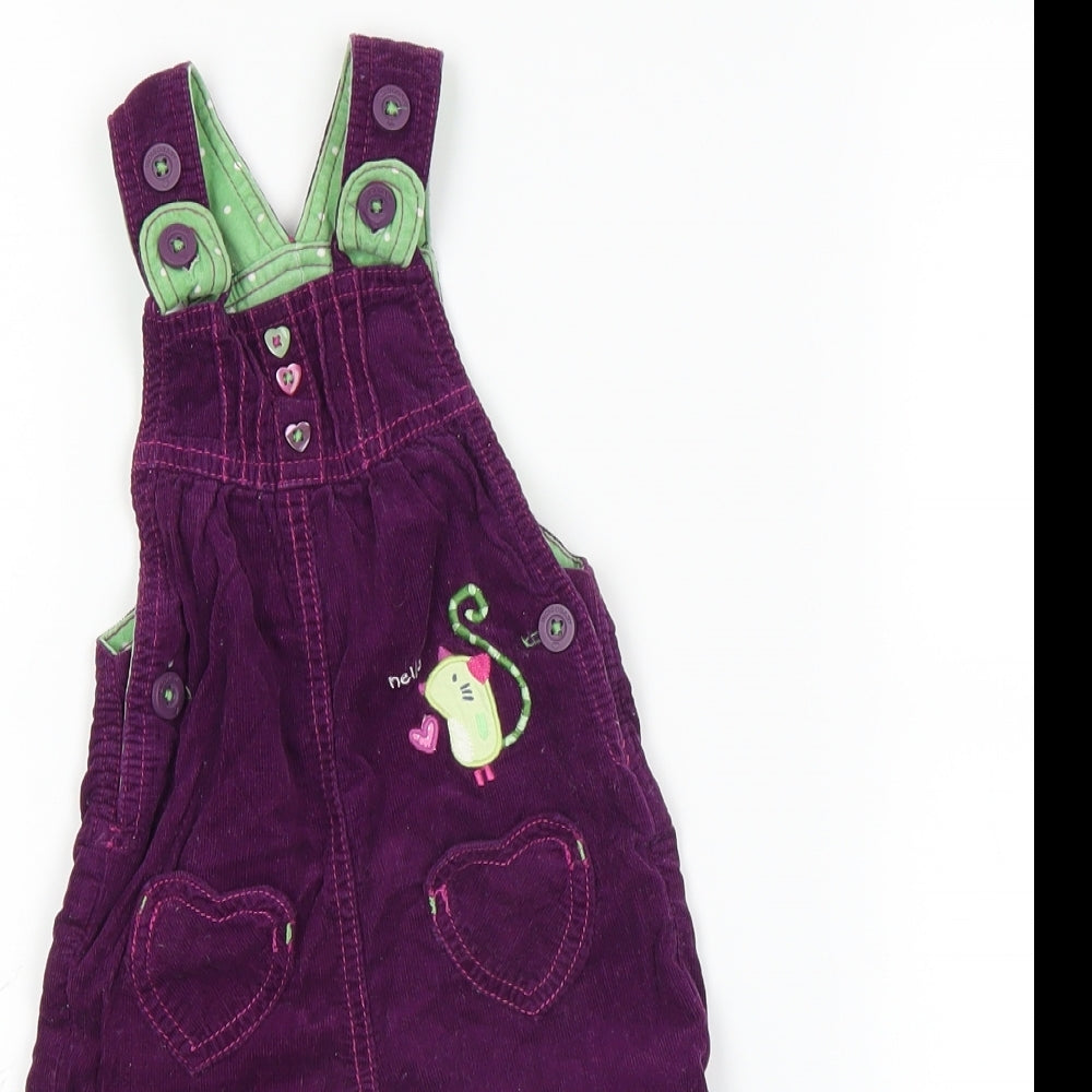 Marks and Spencer Girls Purple   Coverall One-Piece Size 3-6 Months