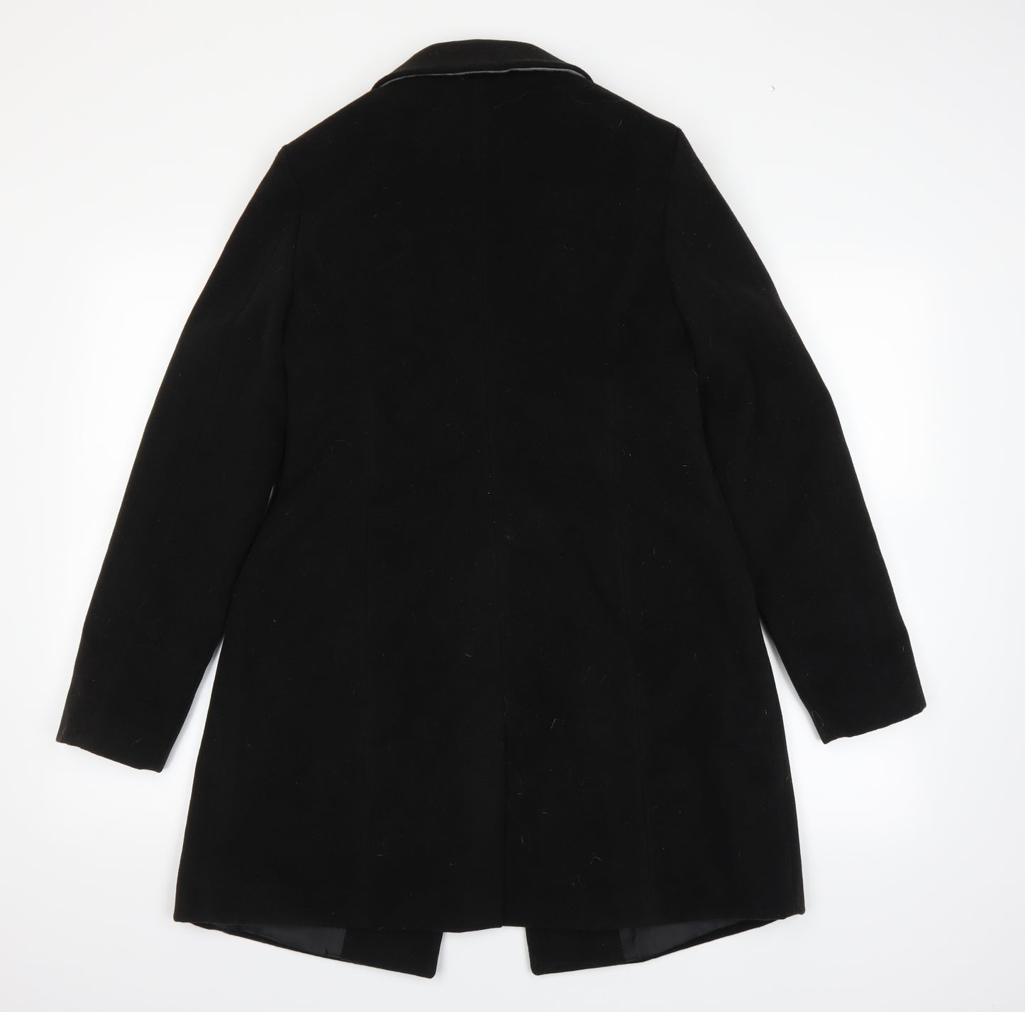 Atmosphere Womens Black   Overcoat Coat Size 12