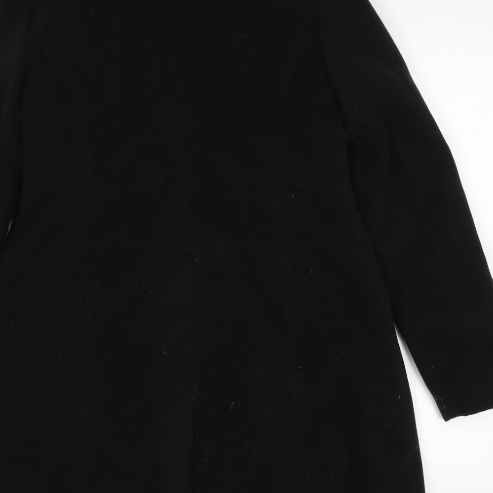 Atmosphere Womens Black   Overcoat Coat Size 12