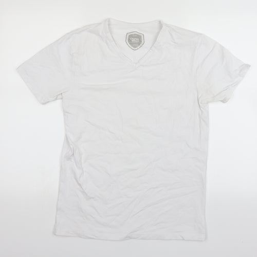 Charles Wilson Mens White    T-Shirt Size M