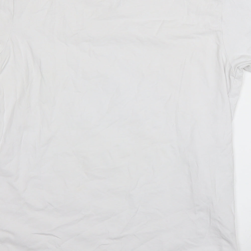 Charles Wilson Mens White    T-Shirt Size M