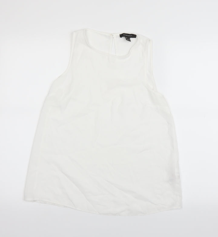 Primark Womens White Basic T-Shirt Size 8