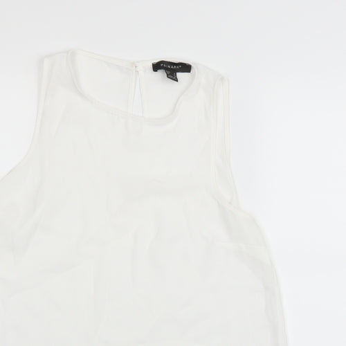 Primark Womens White   Basic T-Shirt Size 8