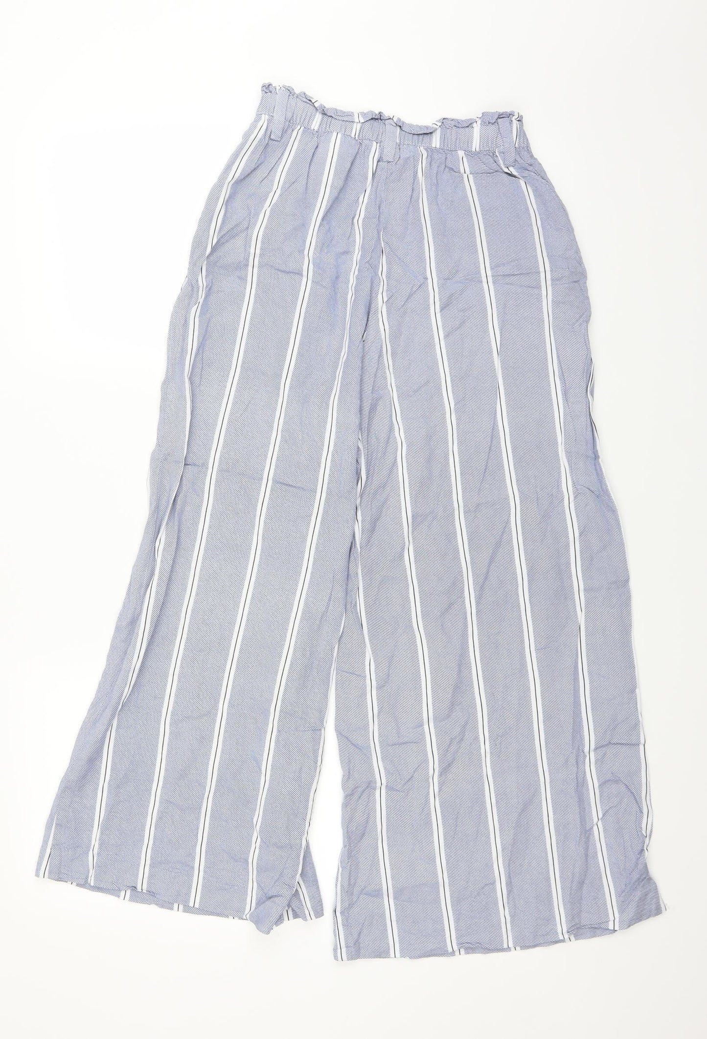 H&M Womens Blue   Trousers  Size 6 L23 in