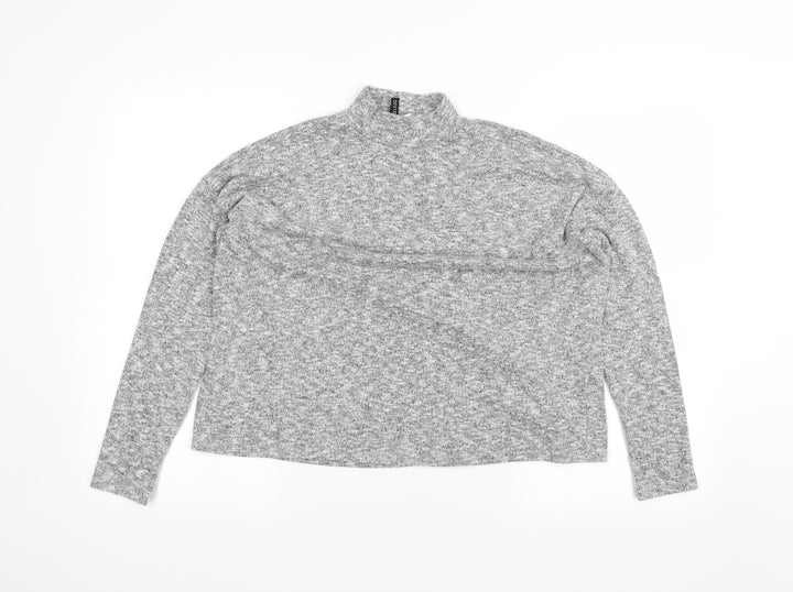 H&M Womens Grey   Basic T-Shirt Size S