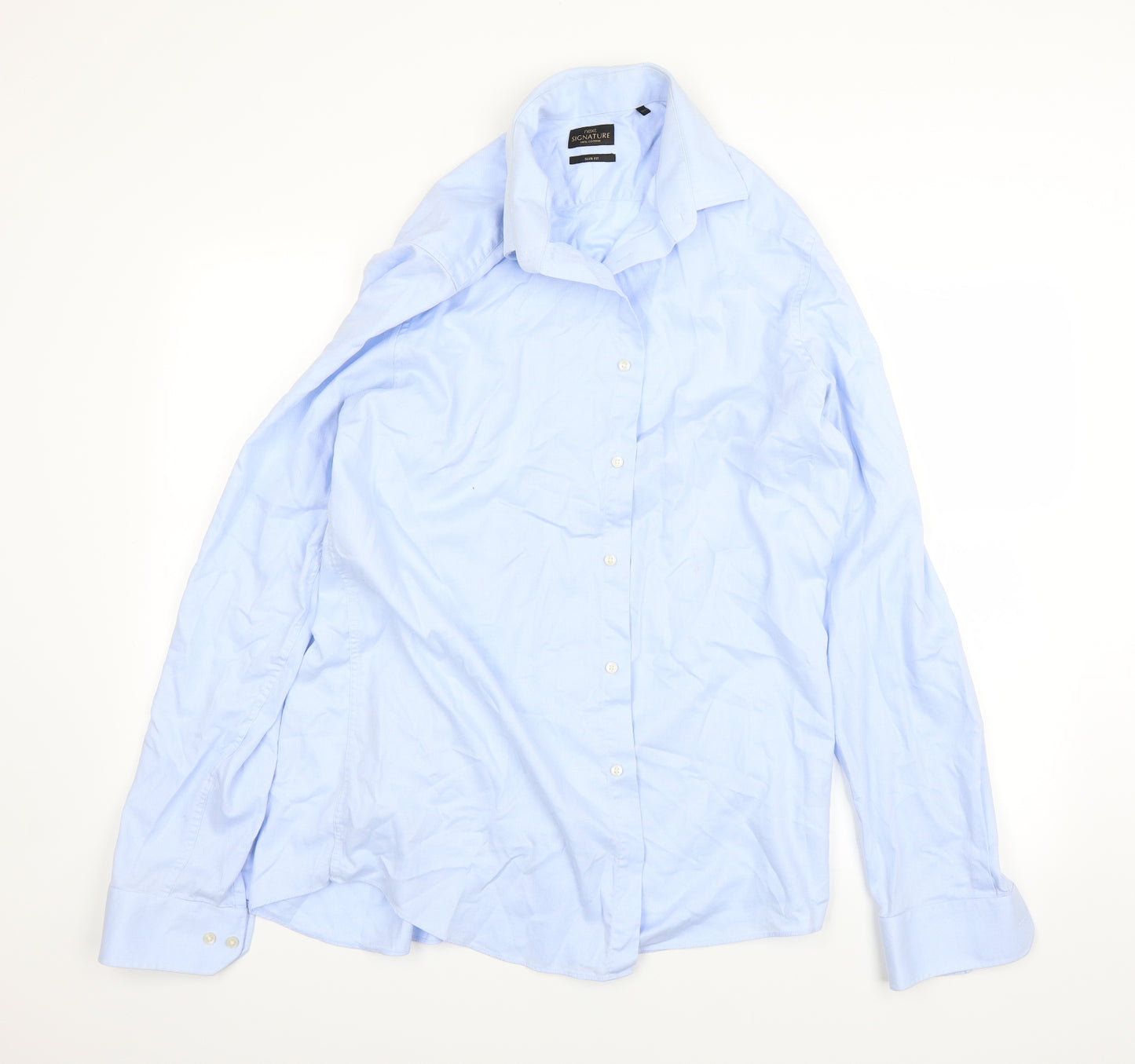 NEXT Mens Blue    Dress Shirt Size 17.5