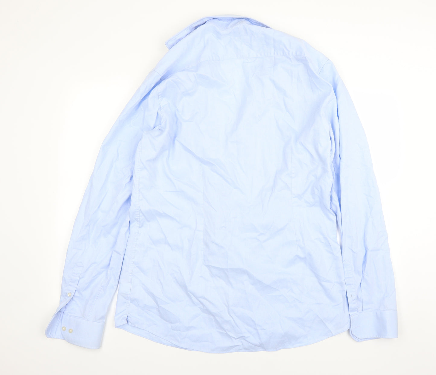 NEXT Mens Blue    Dress Shirt Size 17.5