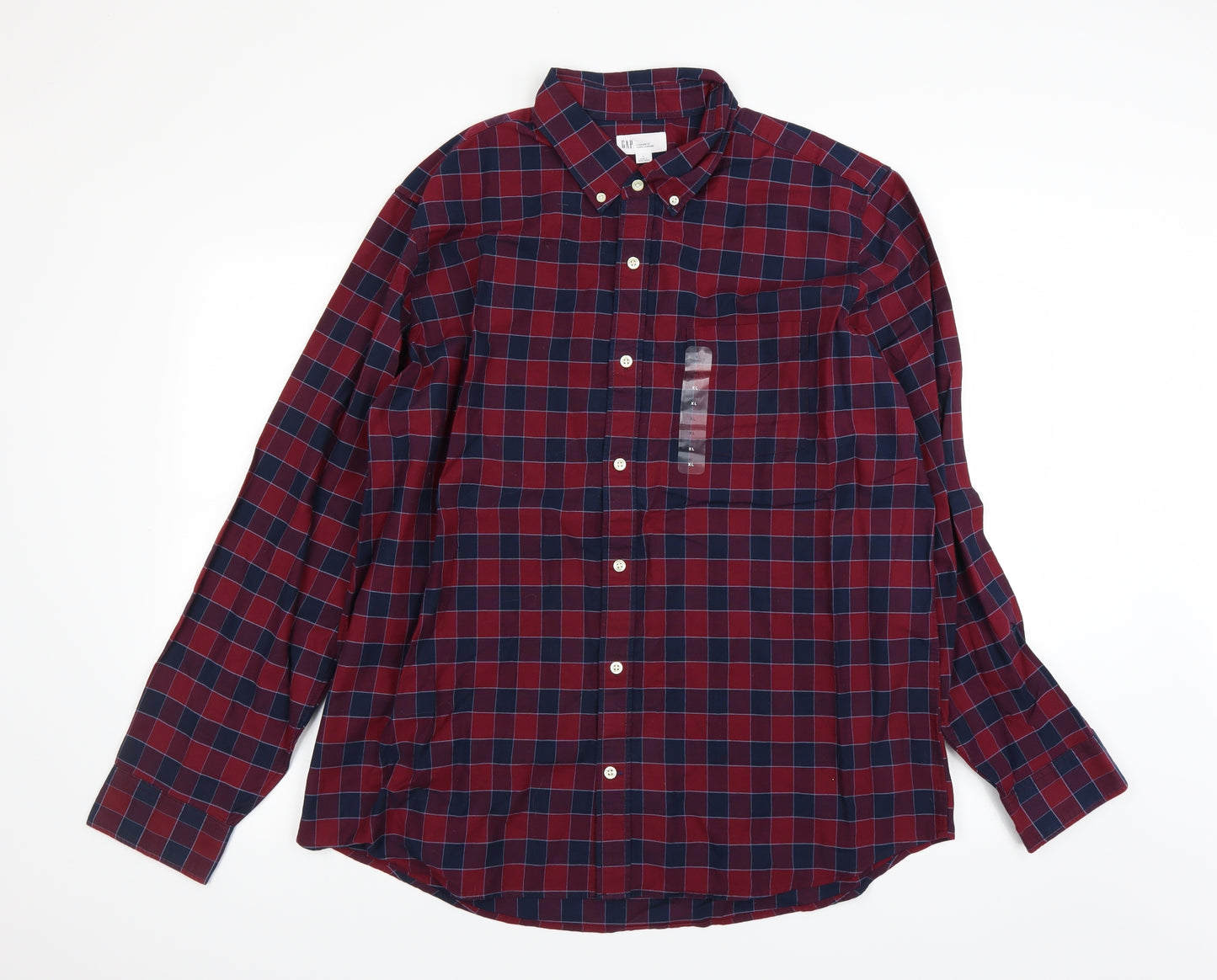 Gap Mens Red    Dress Shirt Size XL