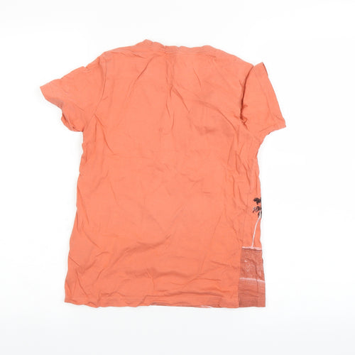 H&M Boys Orange   Basic T-Shirt Size 9-10 Years