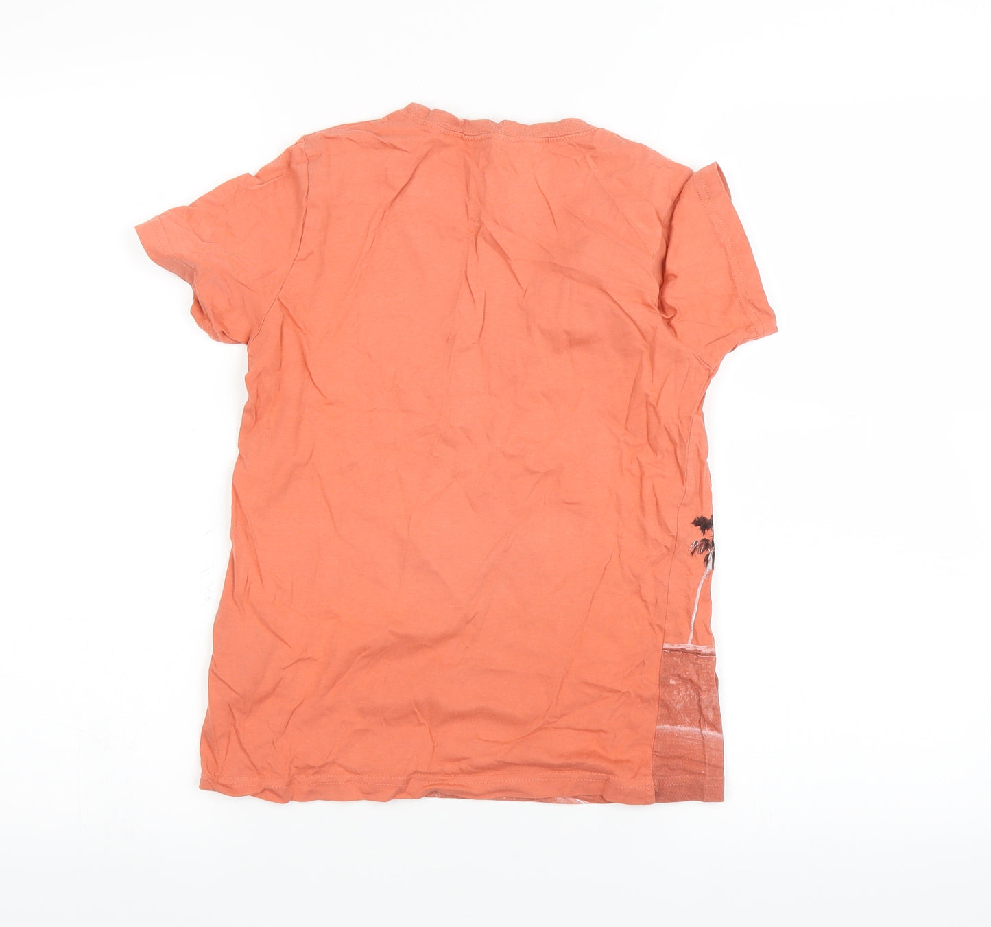 H&M Boys Orange   Basic T-Shirt Size 9-10 Years