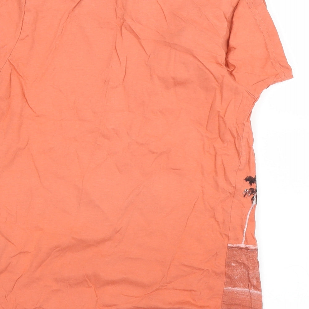H&M Boys Orange   Basic T-Shirt Size 9-10 Years