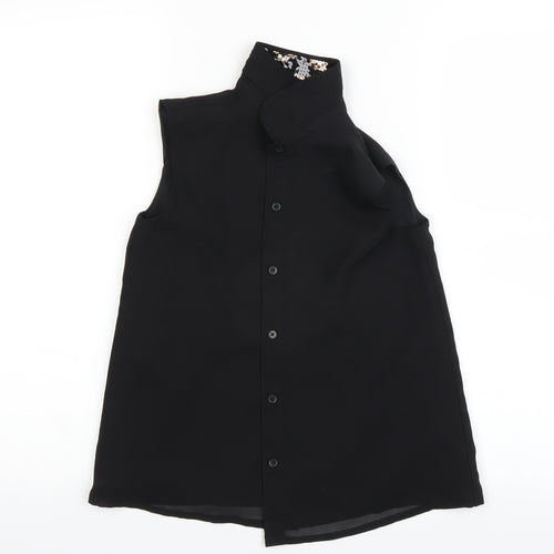 George Boys Black   Basic Button-Up Size 9-10 Years