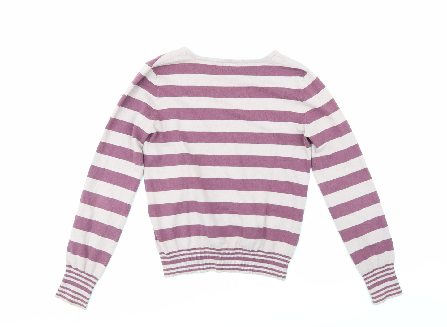 SOUL CAL Womens Pink Striped  Pullover Jumper Size M