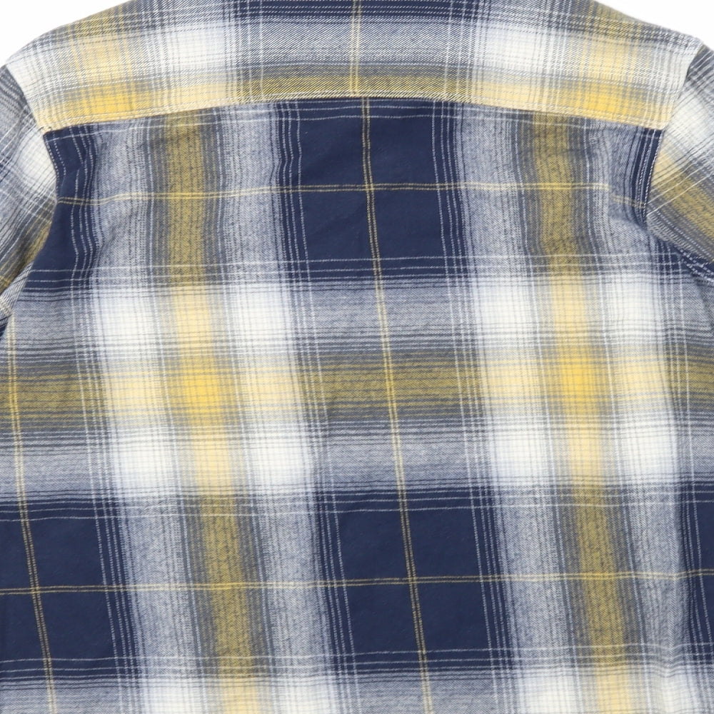 Topman Mens Multicoloured Check   Button-Up Size M