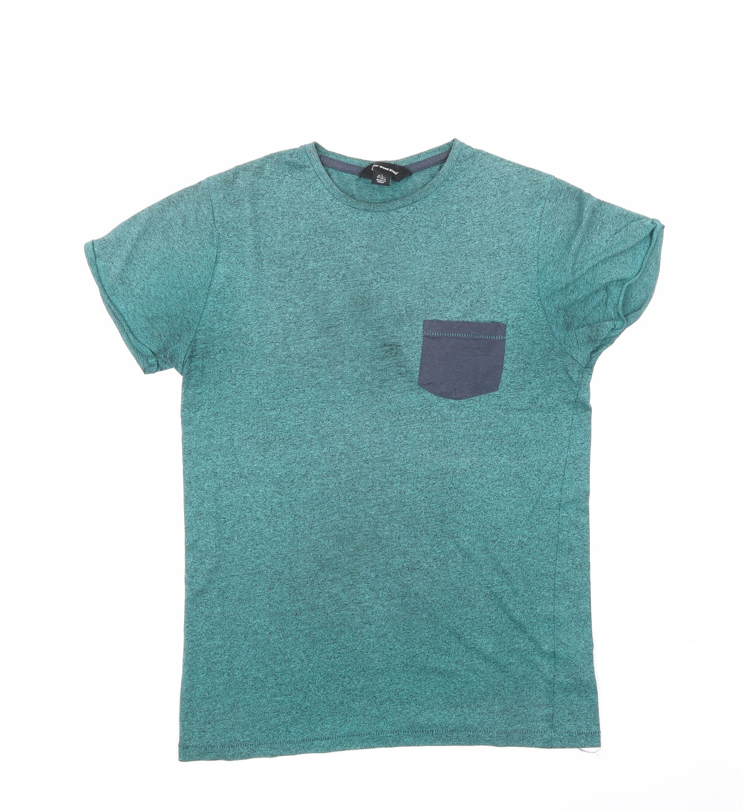 Cedar Wood State Mens Green    T-Shirt Size S