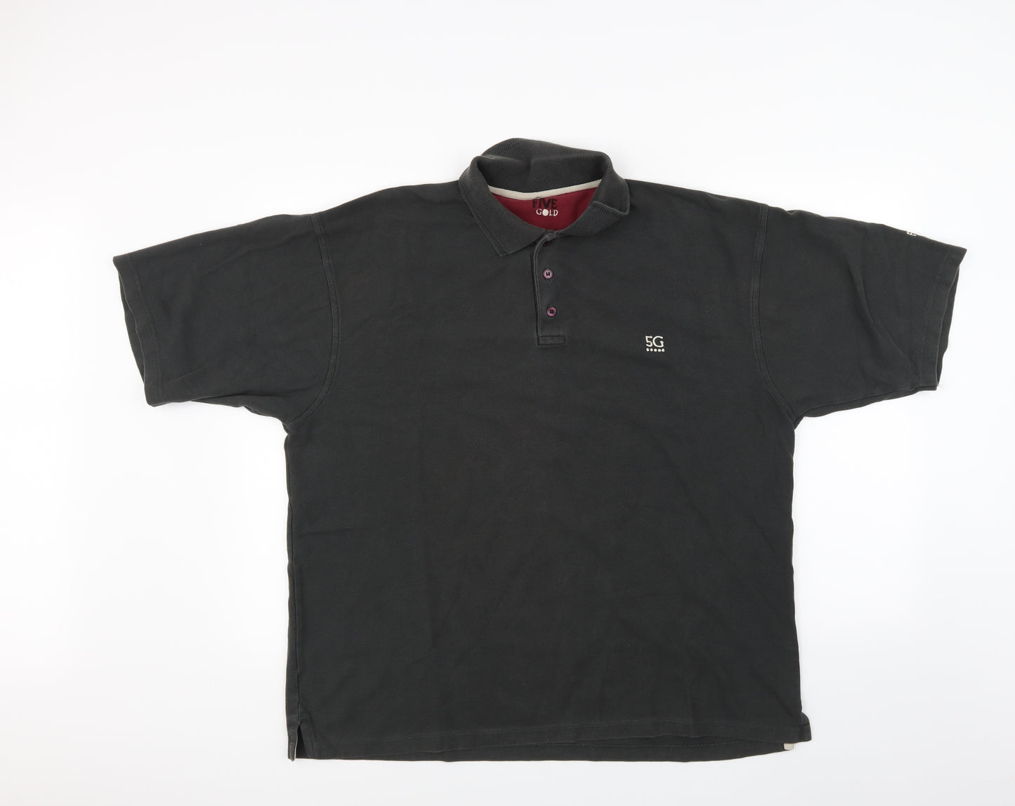 Five Gold Mens Green  Corduroy  Polo Size XL