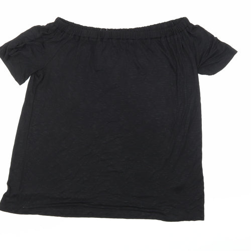 George Womens Black   Basic Blouse Size 14