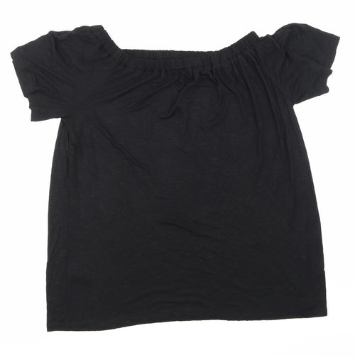 George Womens Black   Basic Blouse Size 14