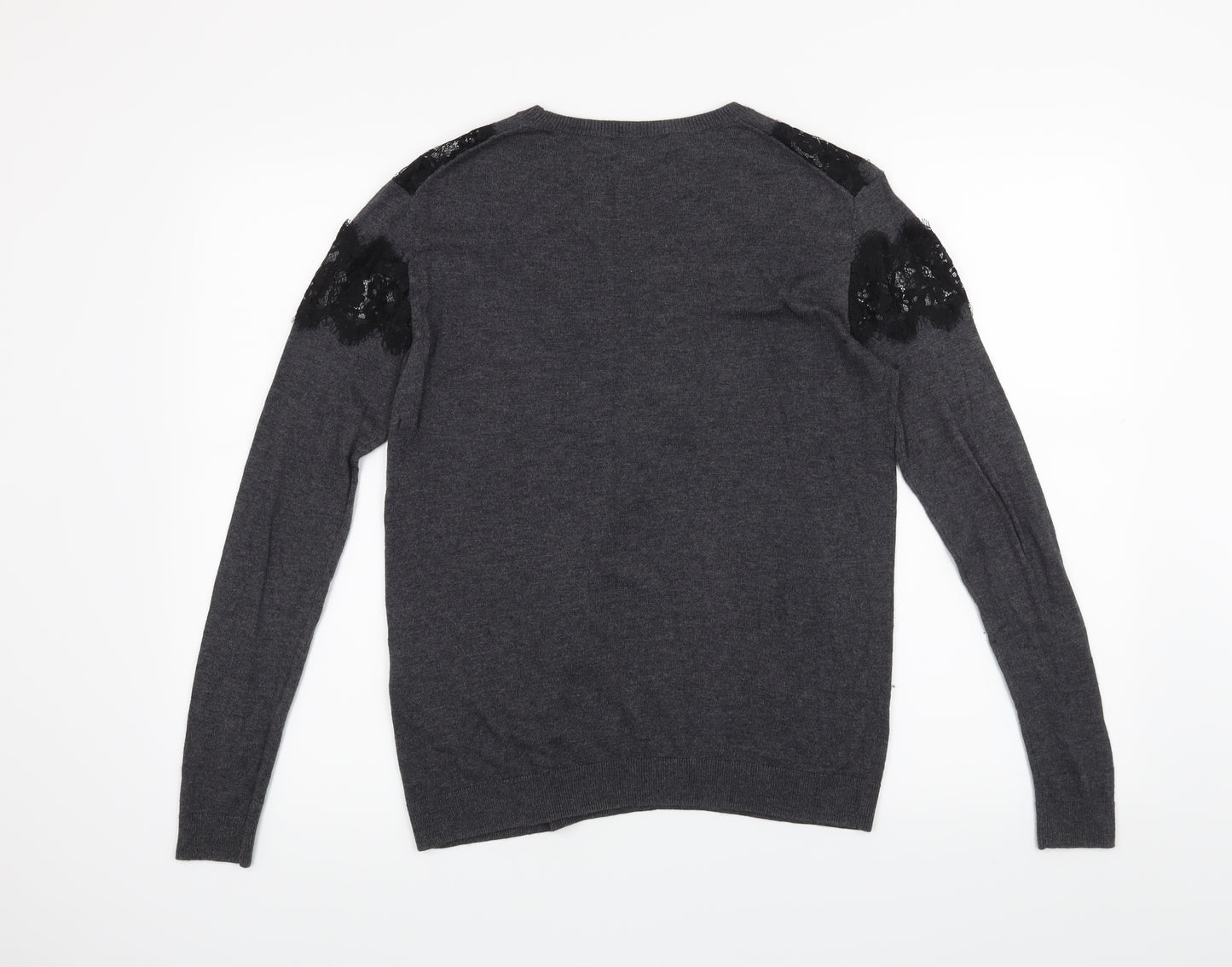 Warehouse Womens Grey   Pullover Jumper Size 6