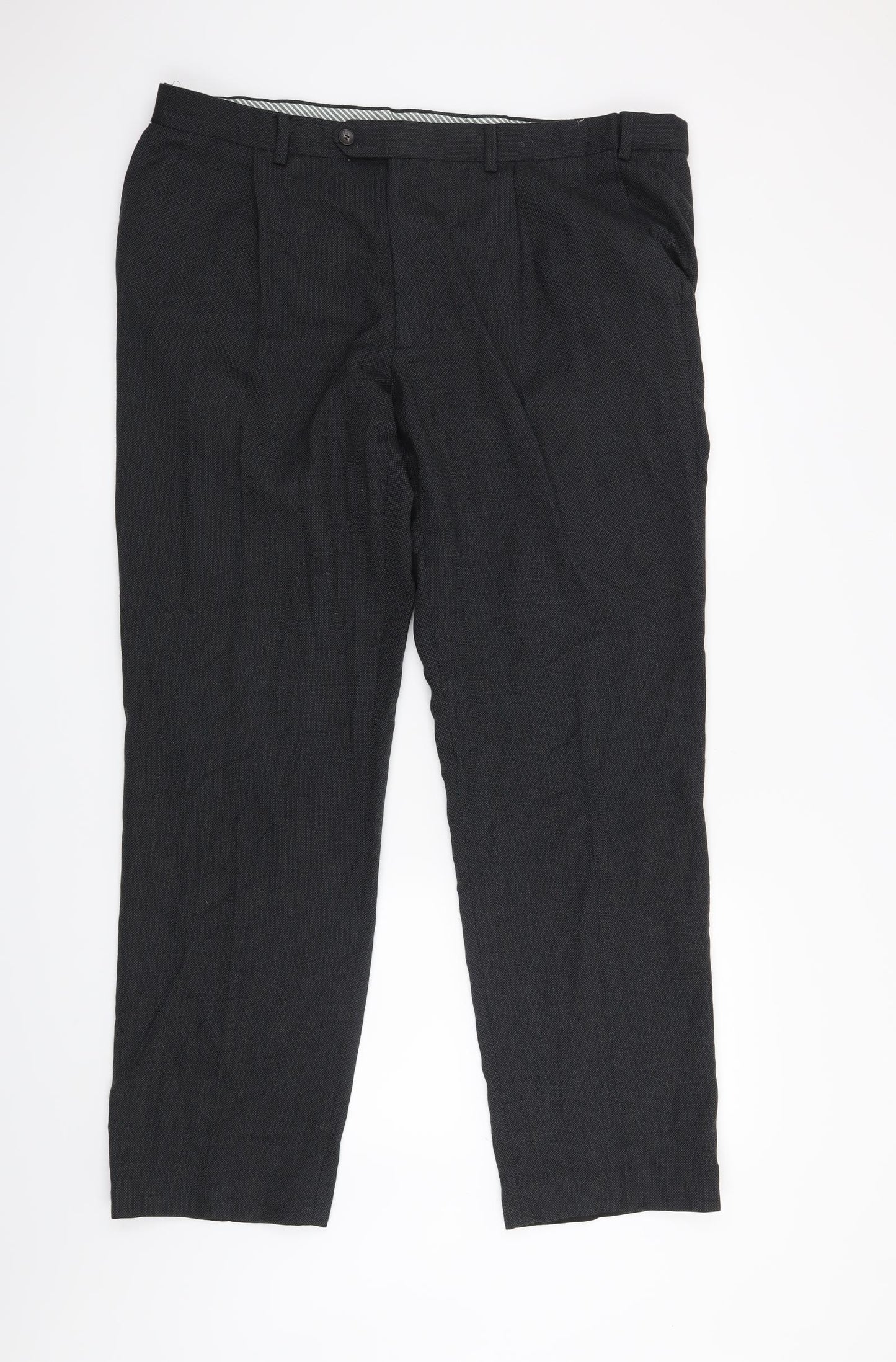 M&S Mens Black   Trousers  Size 38 in L31 in