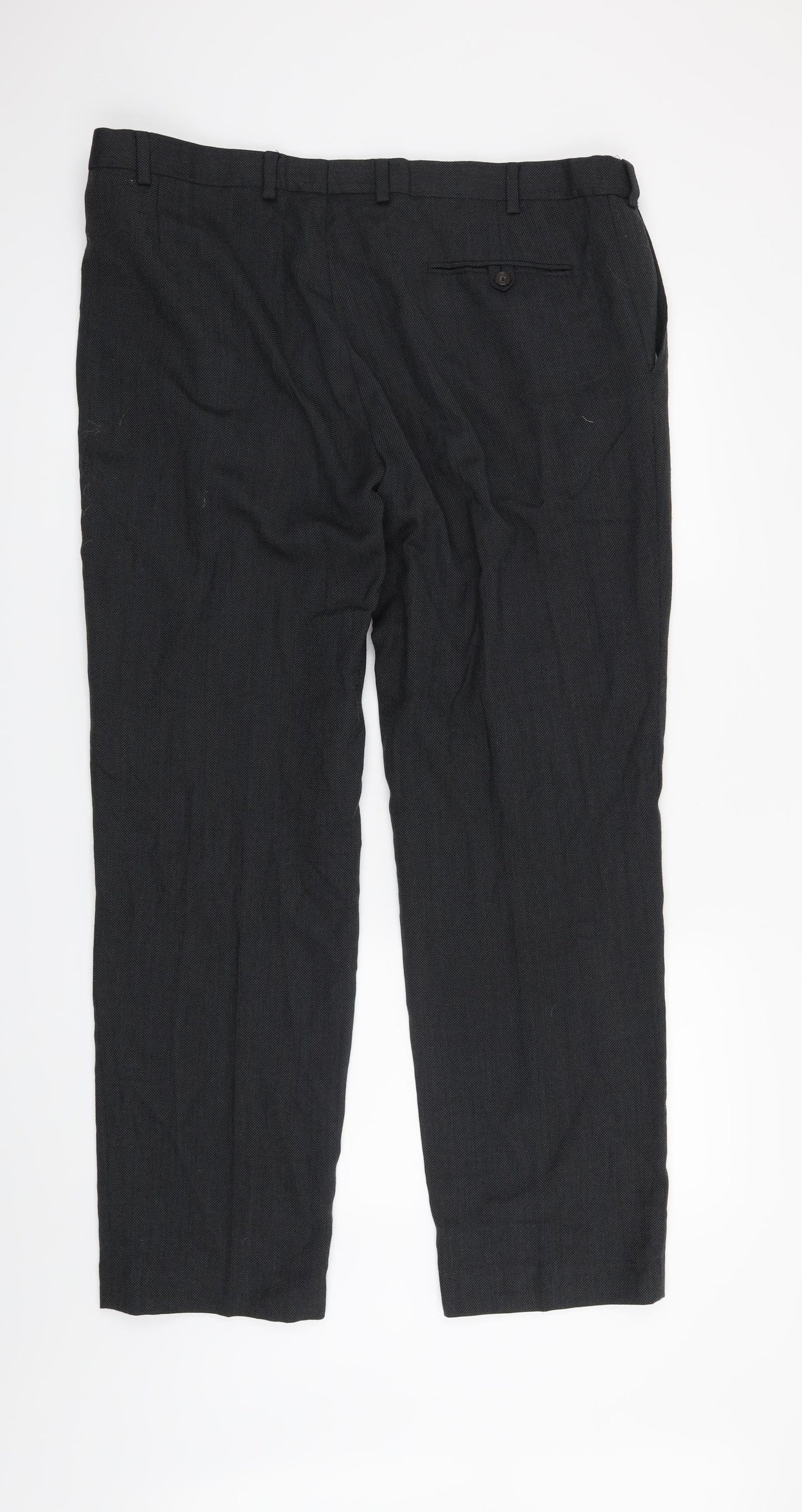 M&S Mens Black   Trousers  Size 38 in L31 in