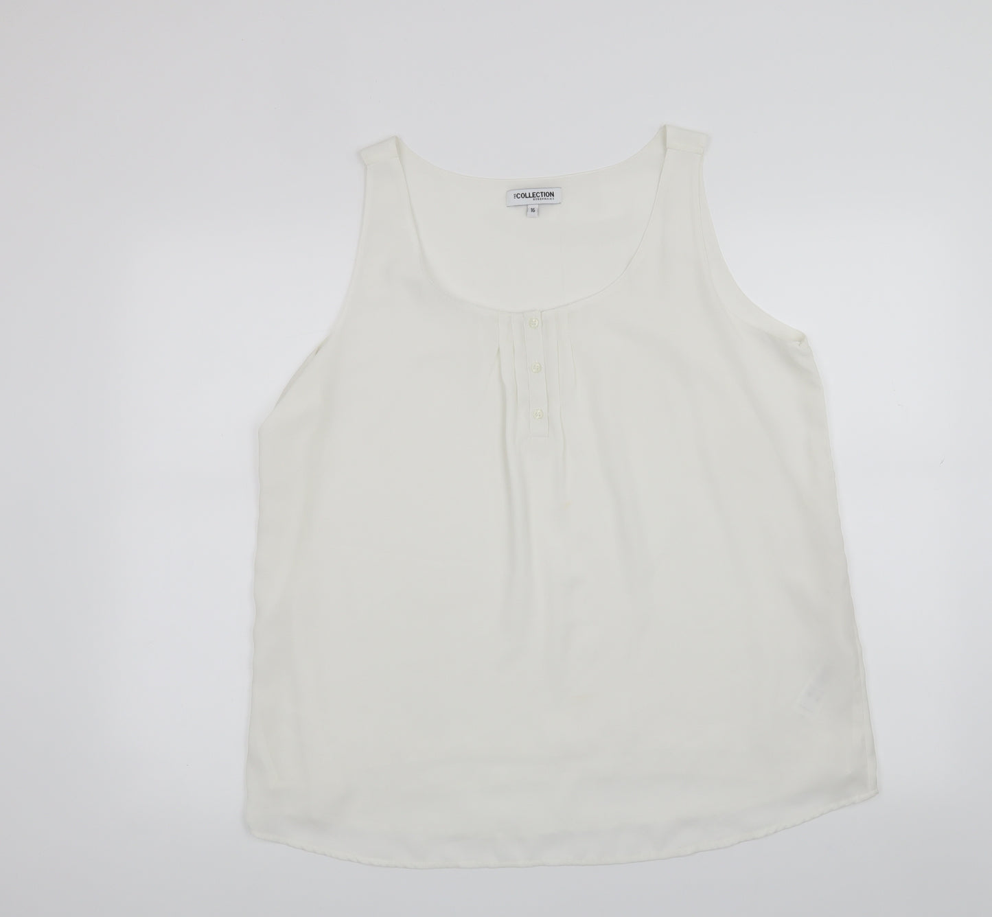 Debenhams Womens White   Basic Blouse Size 16
