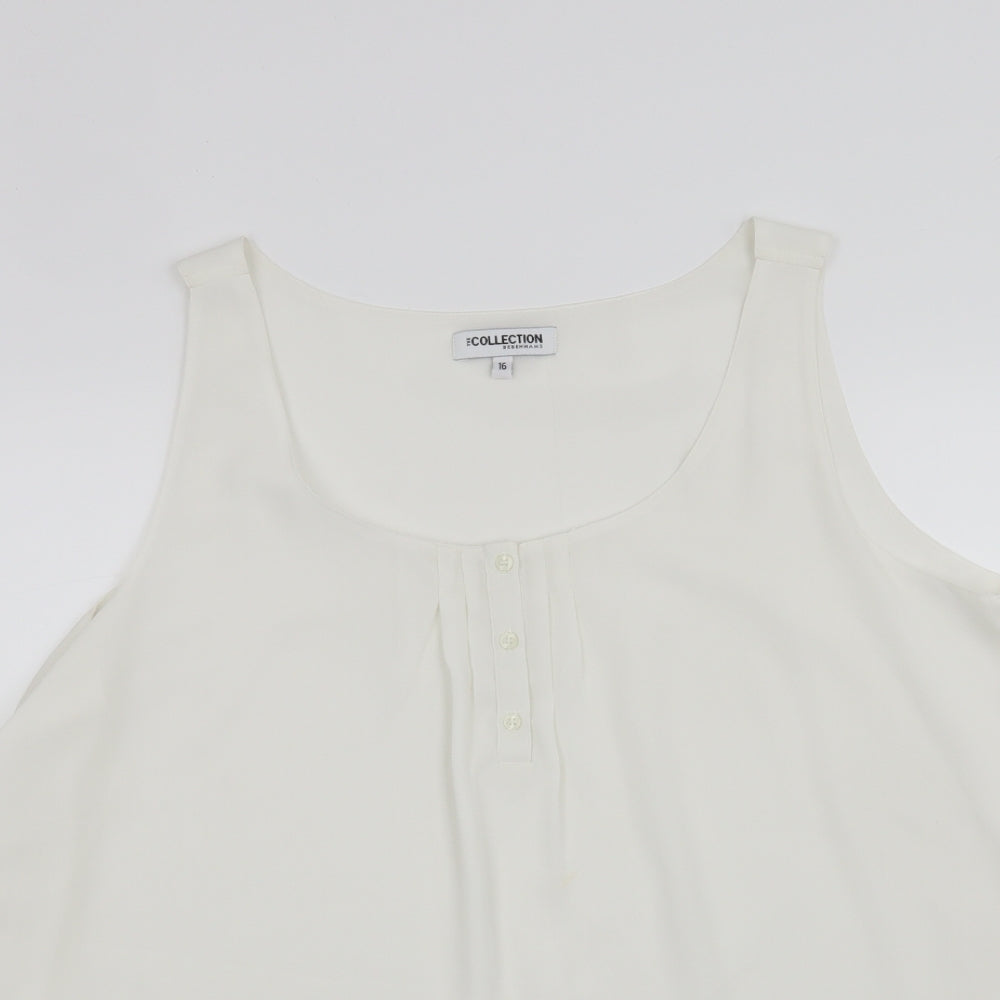 Debenhams Womens White   Basic Blouse Size 16