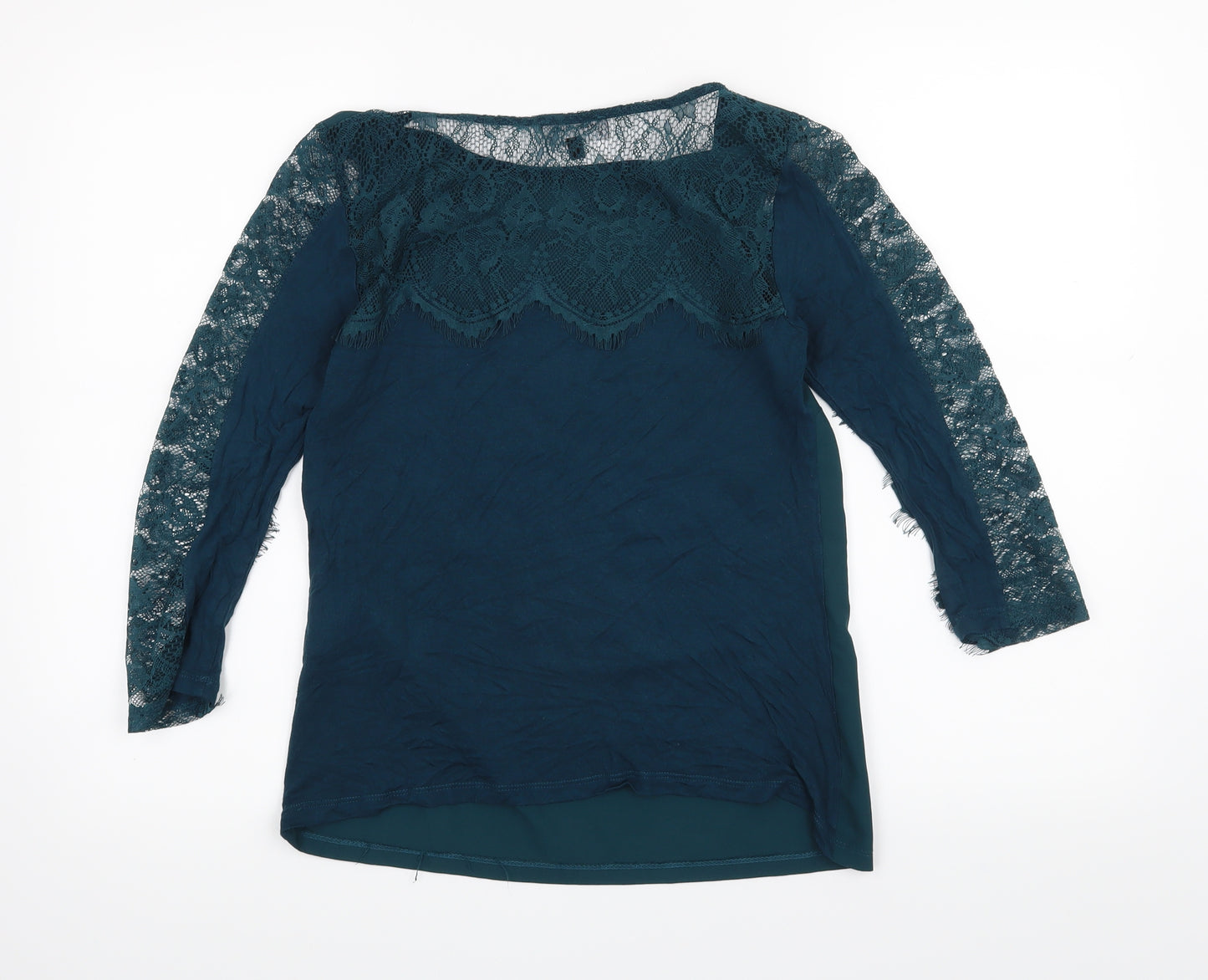 Warehouse Womens Green   Basic Blouse Size 8