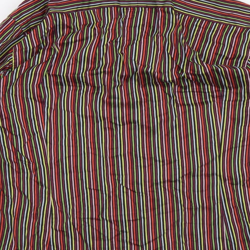 curtis mayfair Mens Red Striped   Button-Up Size M