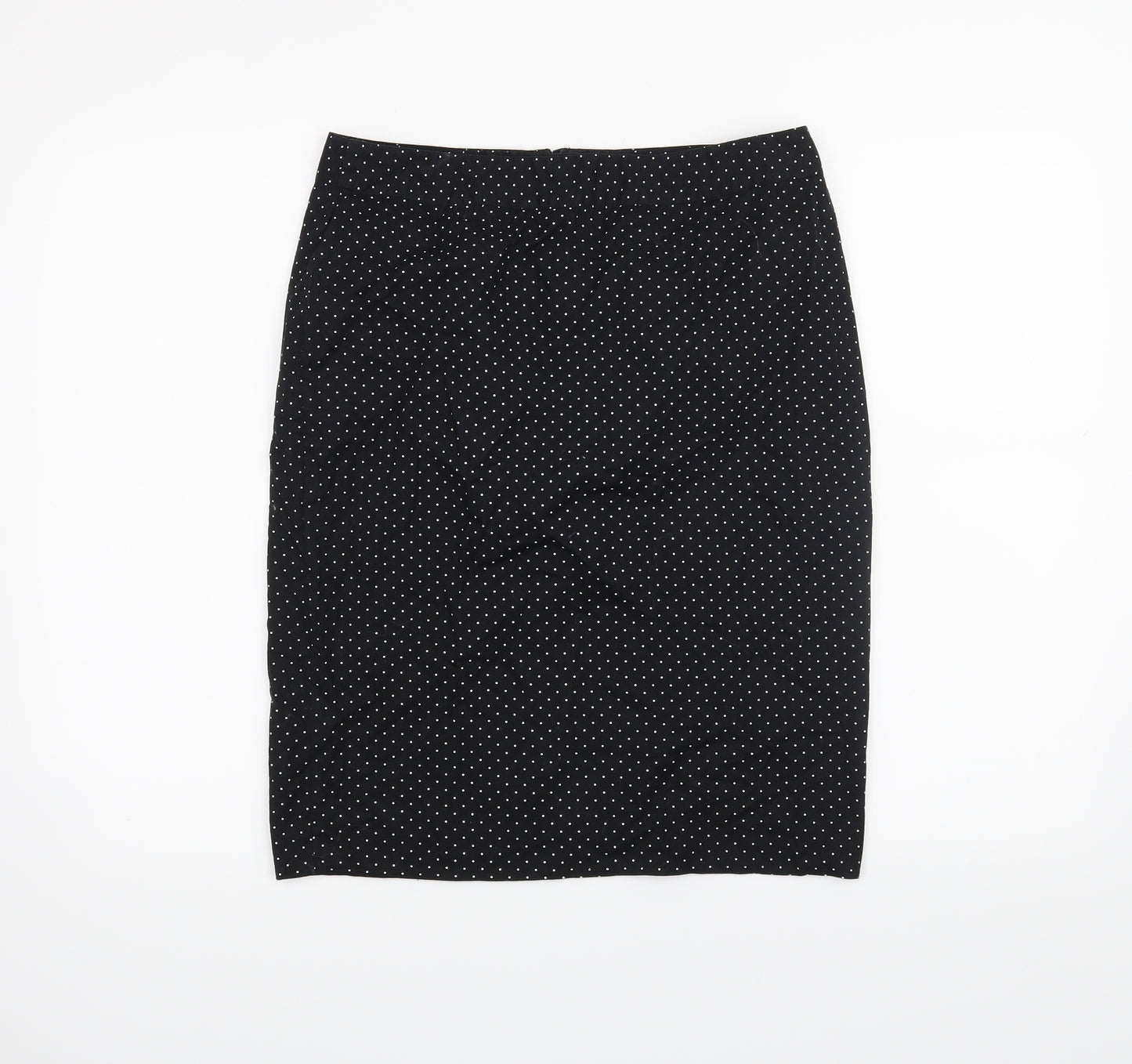 Atmosphere Womens Black Polka Dot  Straight & Pencil Skirt Size 10