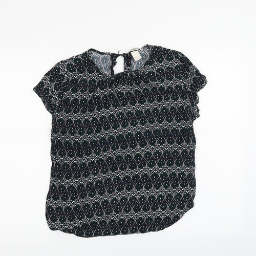 H&M Womens Black   Basic T-Shirt Size 10
