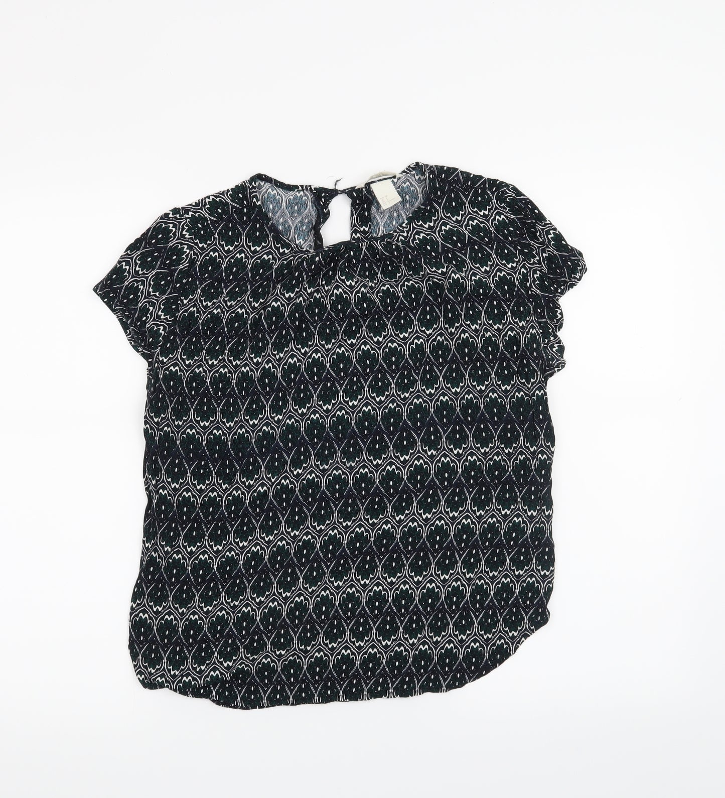 H&M Womens Black   Basic T-Shirt Size 10