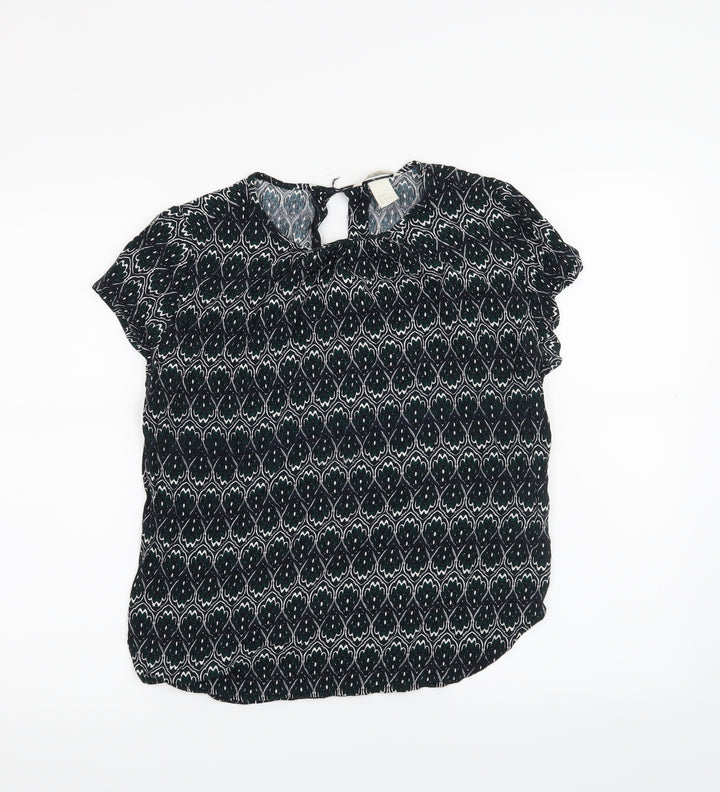 H&M Womens Black   Basic T-Shirt Size 10