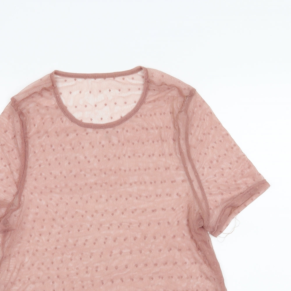 New Look Womens Pink   Basic T-Shirt Size 12
