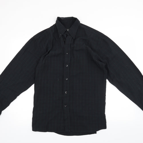 Ciro Citterio Mens Black    Button-Up Size S