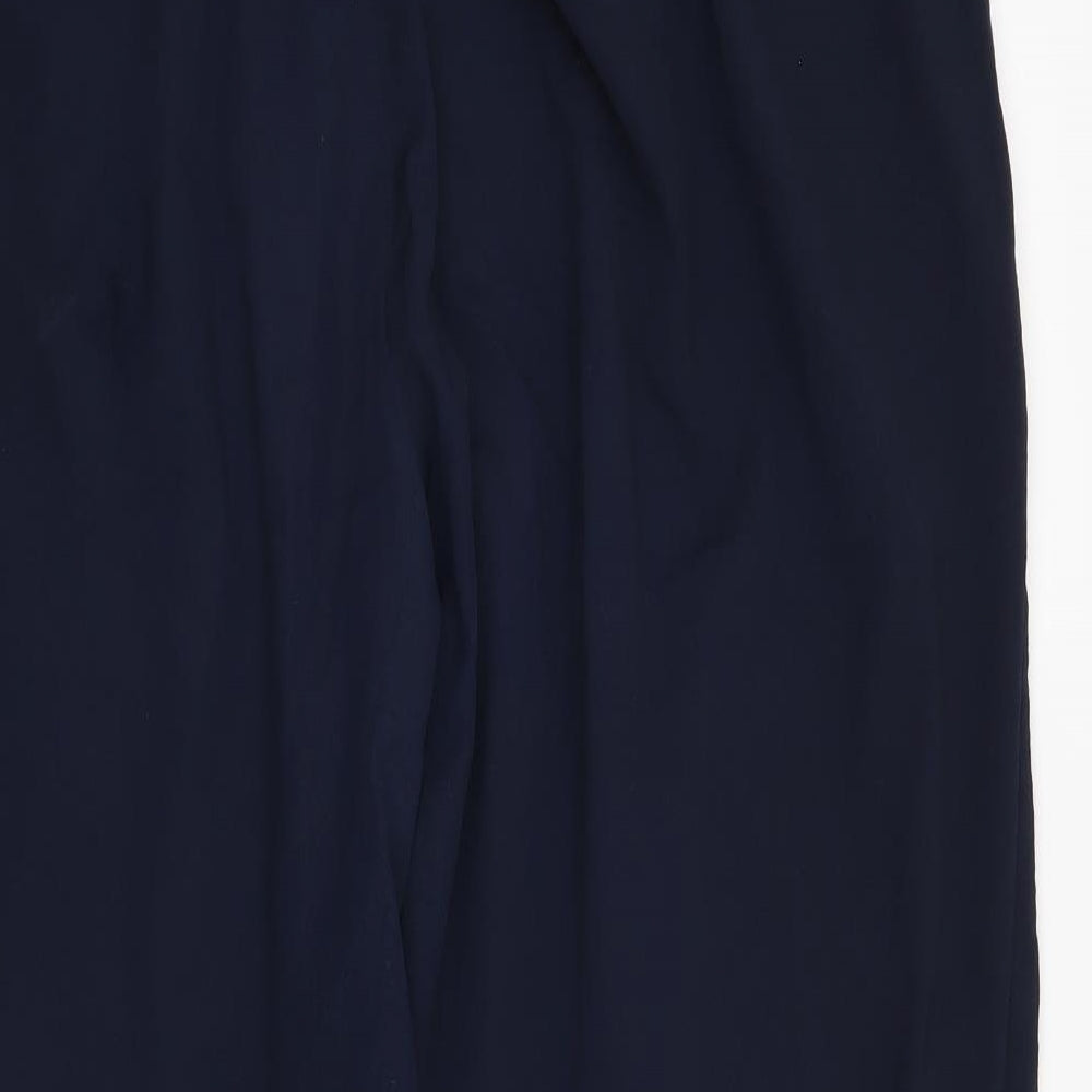 H&M Womens Blue   Cropped Trousers Size 22 L25 in
