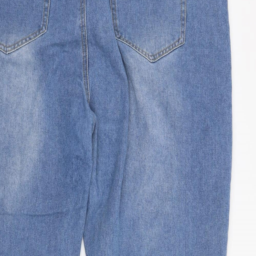 Boohoo Womens Blue   Straight Jeans Size 22 L28 in