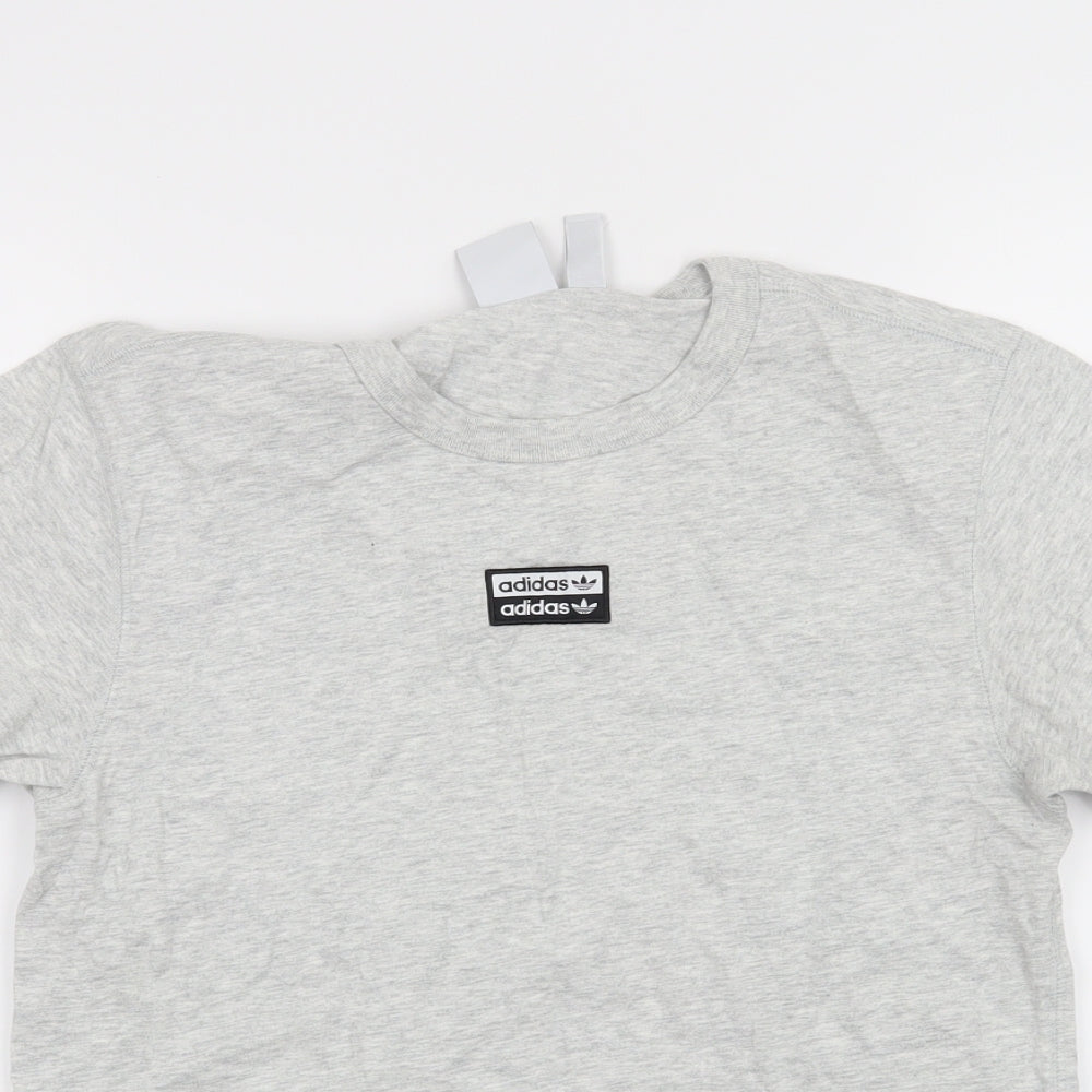 adidas Womens Grey   Basic T-Shirt Size 8